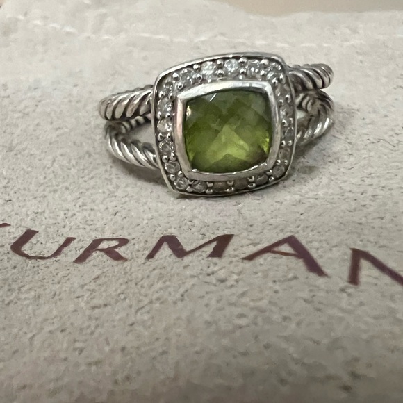 COPY - David Yurman Petite Albion Peridot Ring - Picture 4 of 4